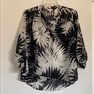 Charming Charlie Sheer Blouse S